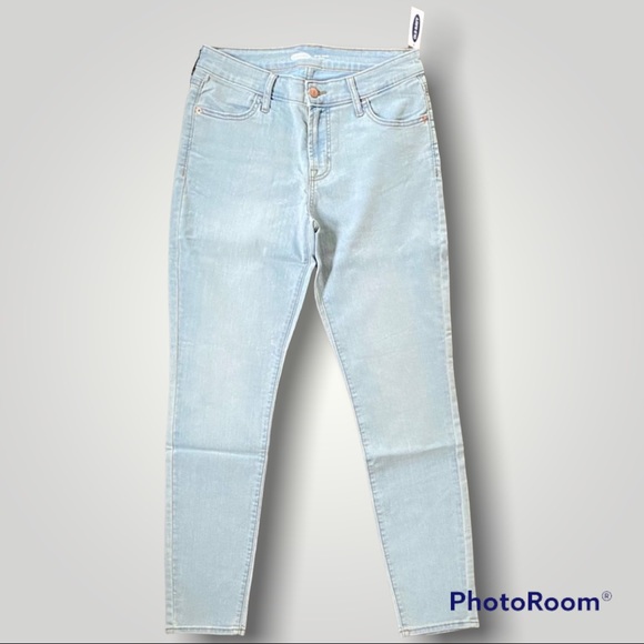 ON Mid-Rise Super Skinny Jeans in Ice Blue - NWT - Picture 2 of 16